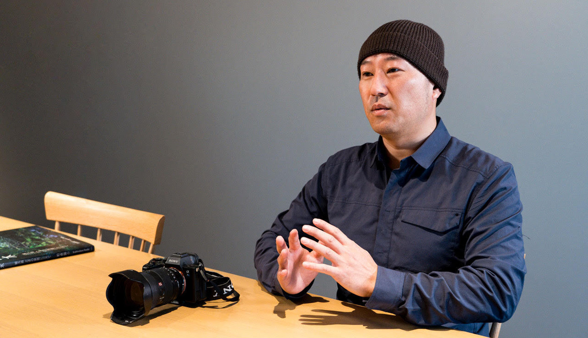 A photograph of Kashiwakura taken during the interview
