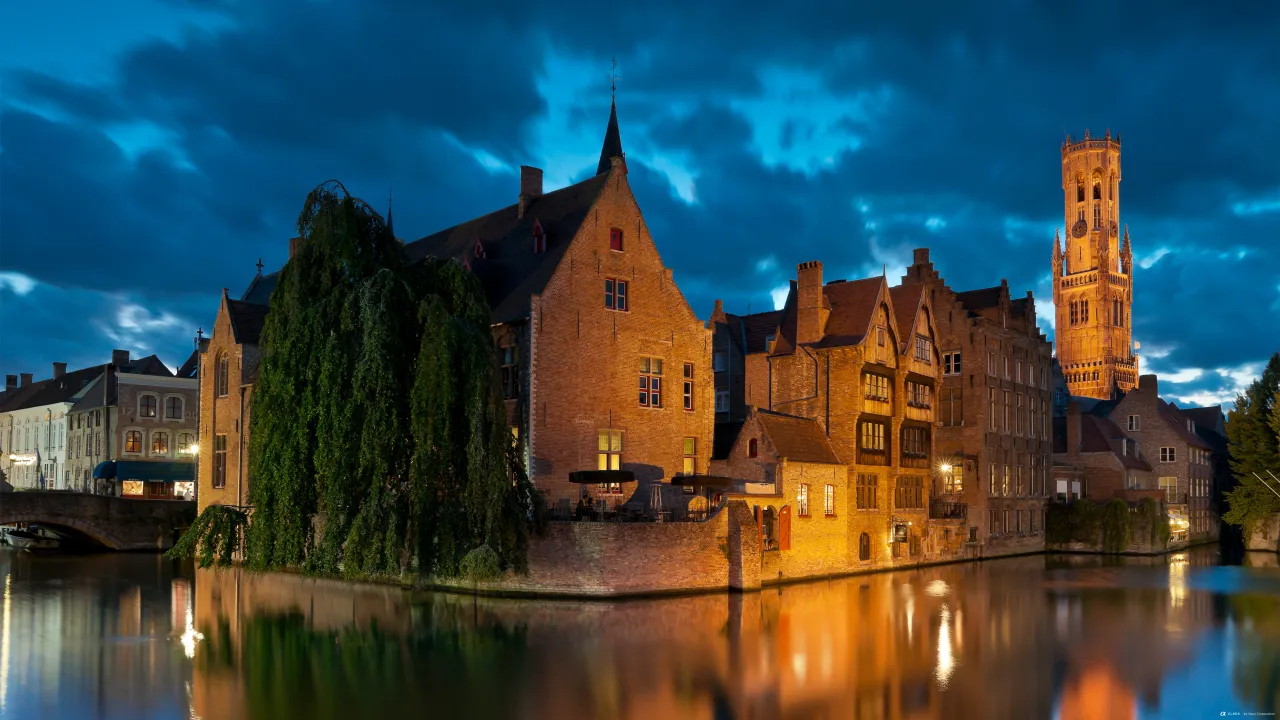 Historic Centre Of Brugge Sony Global Clock World Time Captured