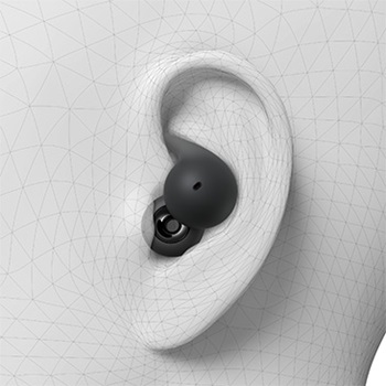 Image: Ear wearing LinkBuds Open