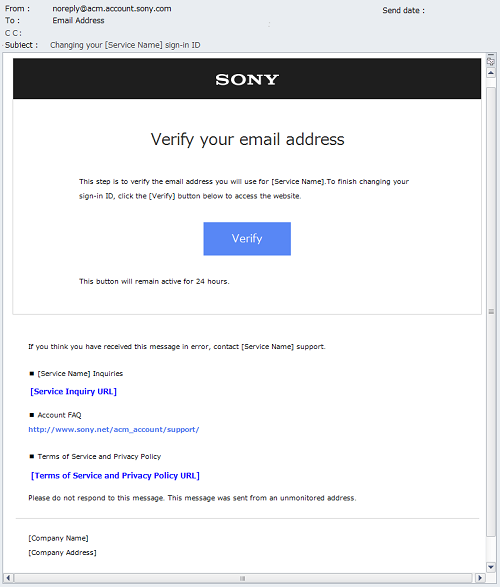 Verify your email address
