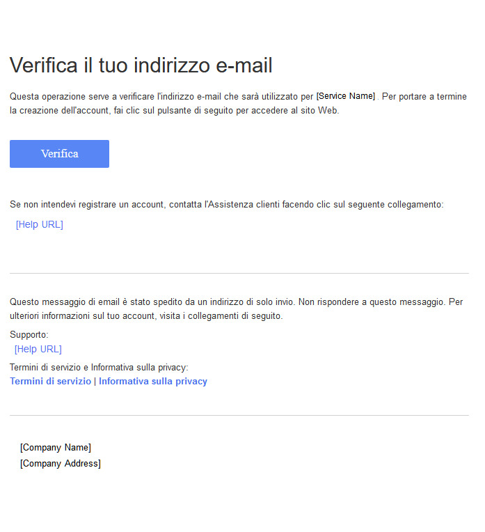 Verify your email address