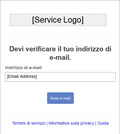 Re-send verification email