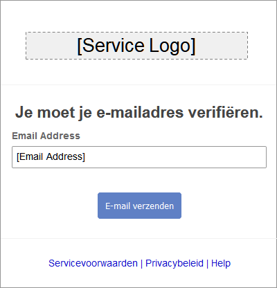 Re-send verification email