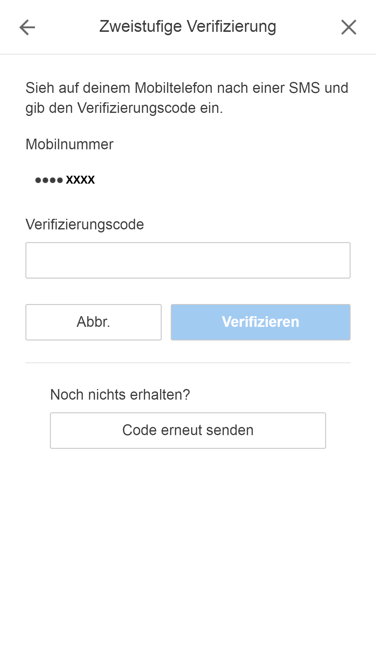 2-Step Verification Backup code