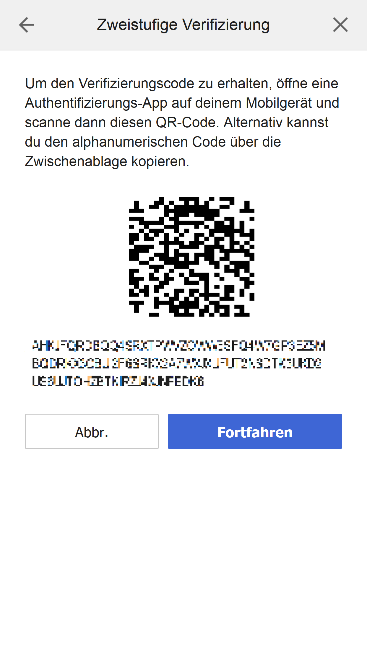 2-Step Verification QR Code