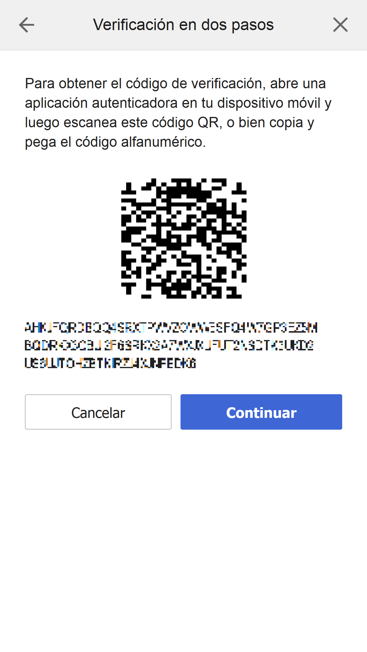 2-Step Verification QR Code