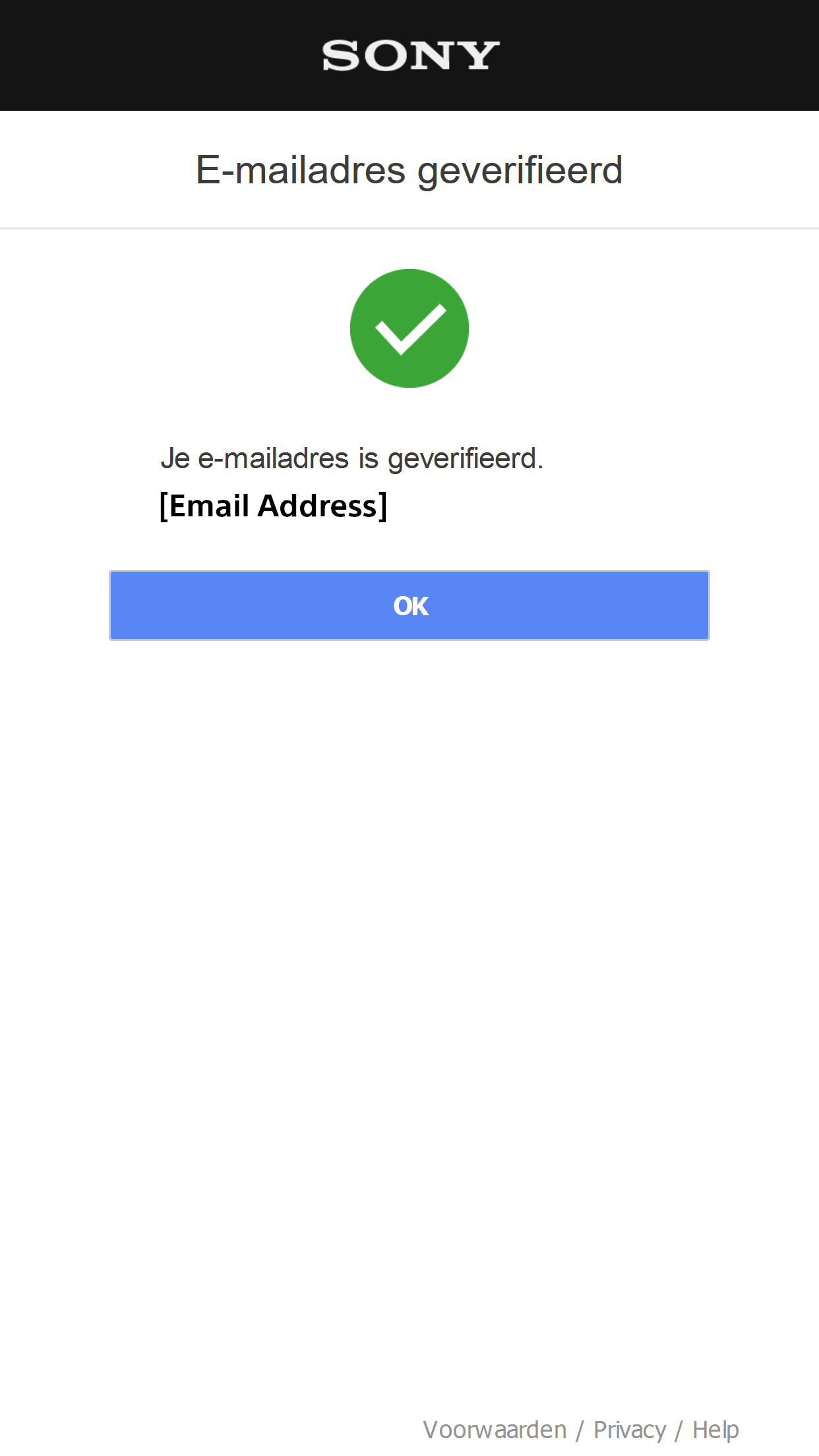 Email Verified