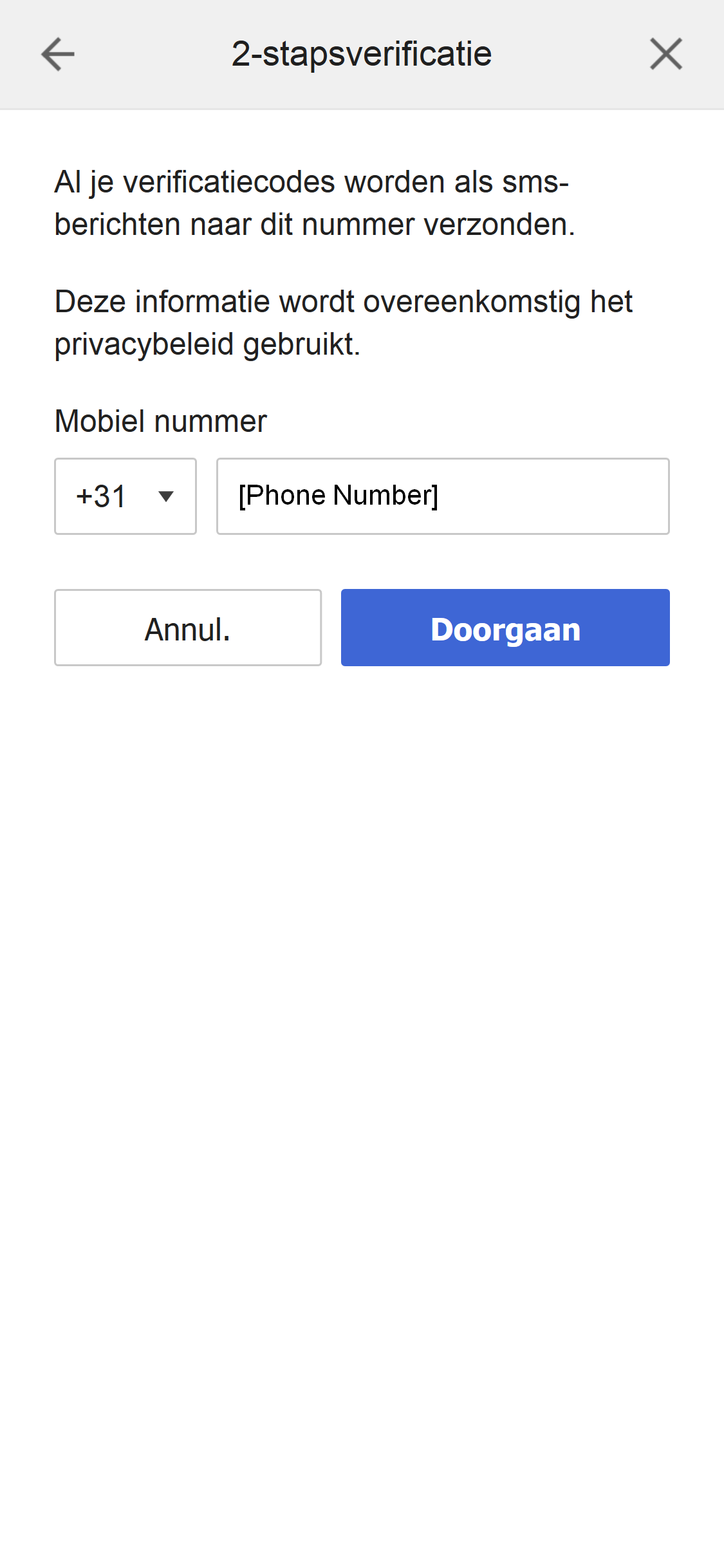 2-Step Verification Phone