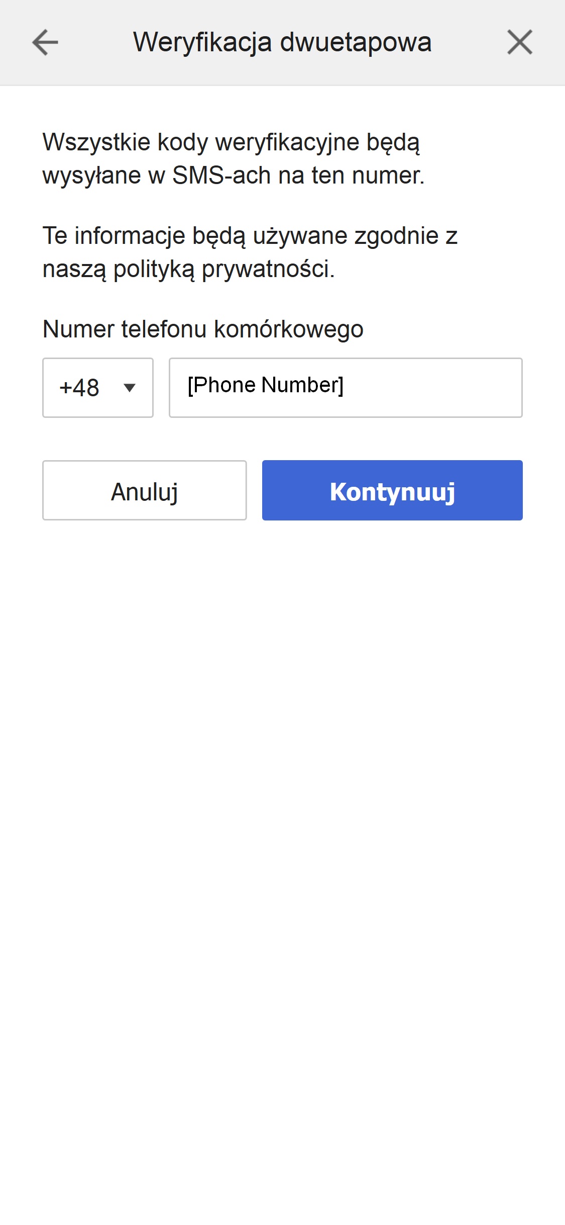 2-Step Verification Phone