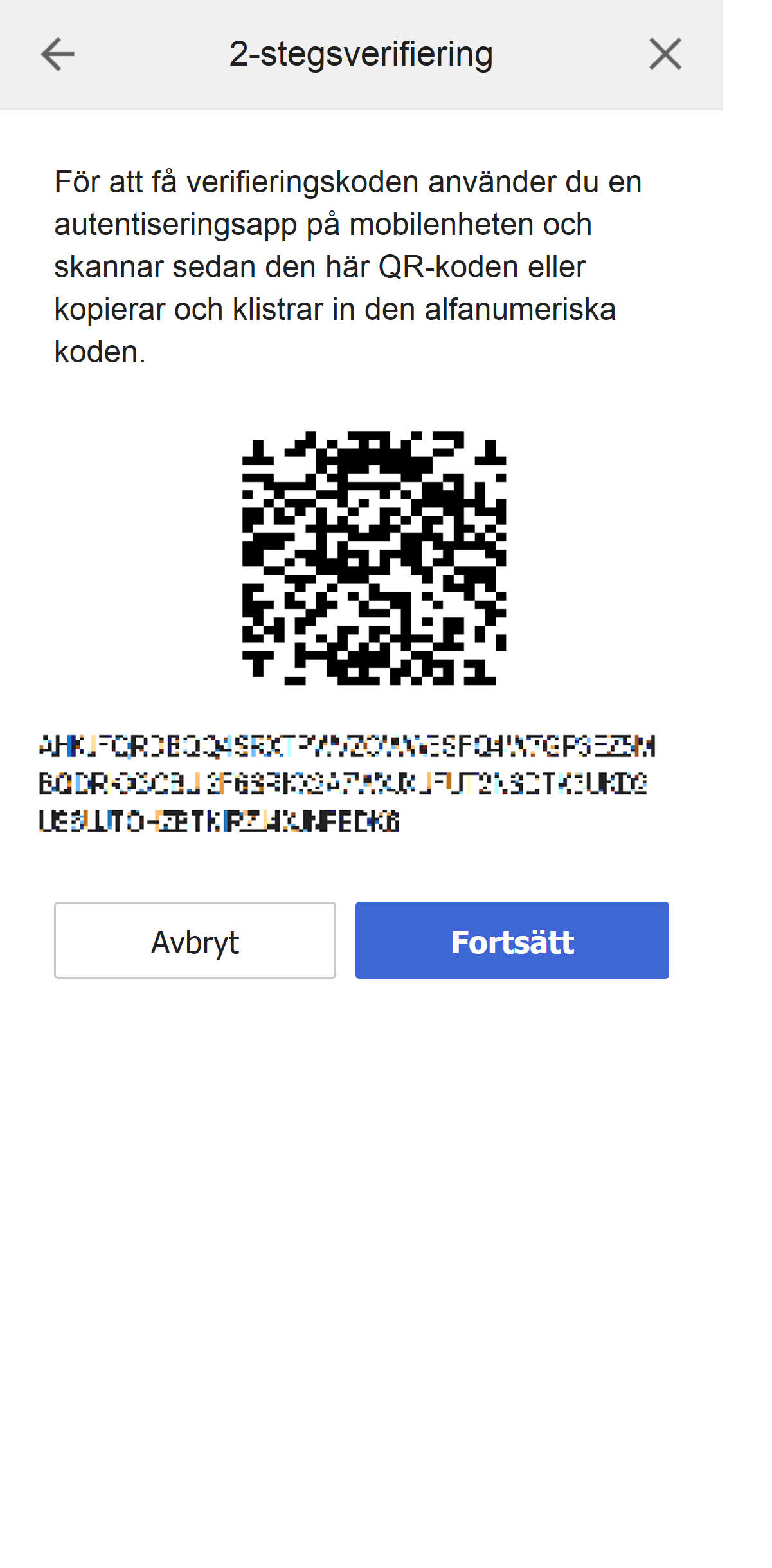 2-Step Verification QR Code