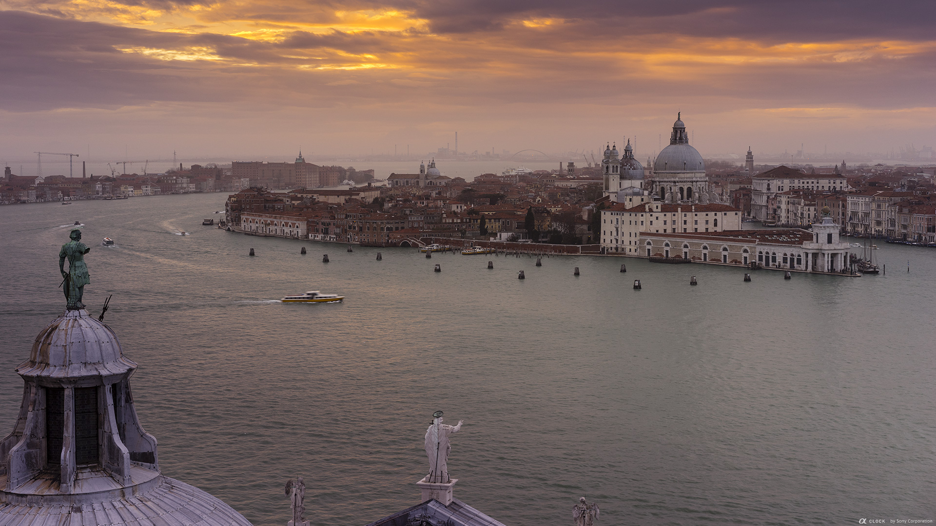 Sony Global A Clock World Time Captured By A Venice And Its Lagoon